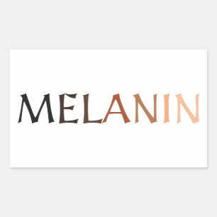 STICKER RECTANGULAIRE MELANIN