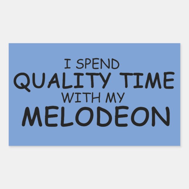 Sticker rectangulaire Melodeon Time Quality (Devant)