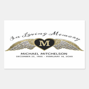 Sticker Rectangulaire Mémorial personnalisé