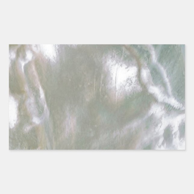 Sticker Rectangulaire Mère de Pearl White (Devant)