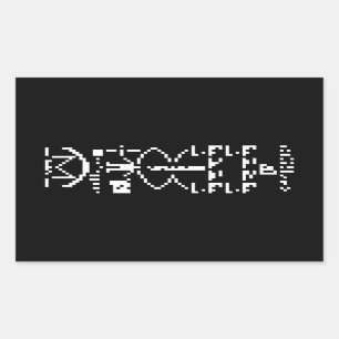 Sticker Rectangulaire Message binaire Arecibo 1974