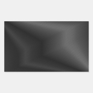 Sticker Rectangulaire Métal argenté de haute catégorie