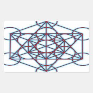 Sticker Rectangulaire MetatronTGlow