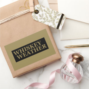 Sticker Rectangulaire météo pour le whisky