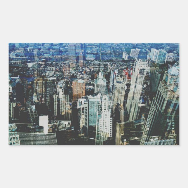 Sticker Rectangulaire Métropole VIII 2 (Devant)