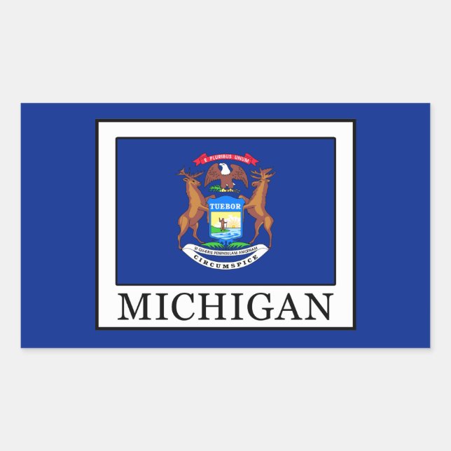 Sticker Rectangulaire Michigan (Devant)