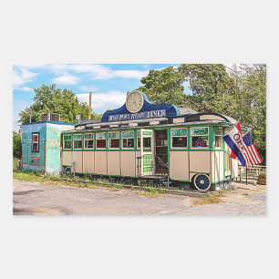 Sticker Rectangulaire Miss Port Henry Diner, Port Henry, New York
