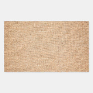 Sticker Rectangulaire Modèle - Arrière - plan Burlap