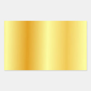 Sticker Rectangulaire Modèle blanc personnalisé Elégant look or moderne
