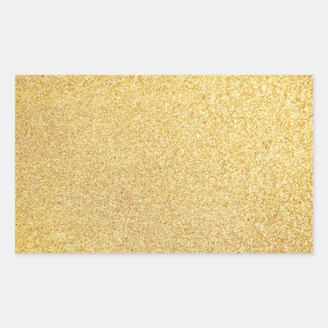 Sticker Rectangulaire Modèle vierge Ajouter votre texte Parties scintill (Devant)