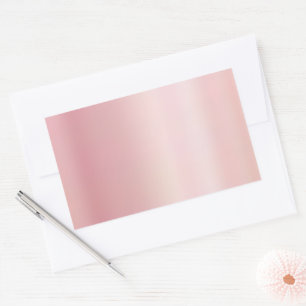 Sticker Rectangulaire Modèle vierge Créez votre propre Rose Gold élégant