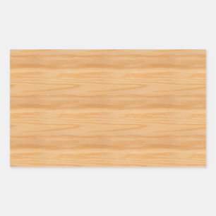 Sticker Rectangulaire Modèle vierge en bois tendance Design élégant Clas
