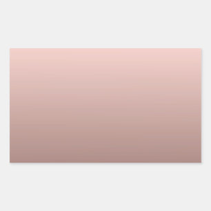 Sticker Rectangulaire Modèle vierge or rose élégant Ajoutez votre texte