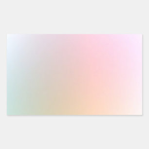 Sticker Rectangulaire Moderne Coloré Élégant Modèle Vierge Tendance