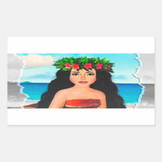 Sticker Rectangulaire Mohana Doll