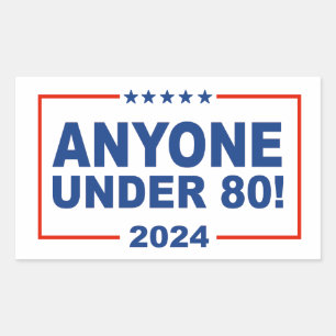 Sticker Rectangulaire Moins de 80 ans