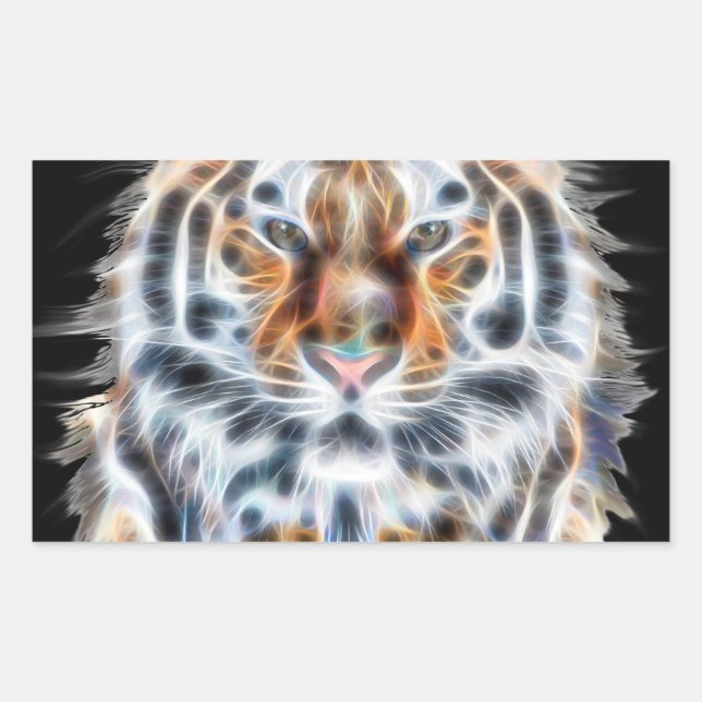 Sticker Rectangulaire Mon chat agit sur Tiger Bold Energy (Devant)