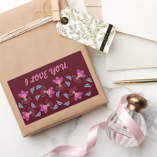 STICKER RECTANGULAIRE MON DOUBLE DON D'AMOUR POUR PETITE AMIE, FEMME, MA (Cadeaux)