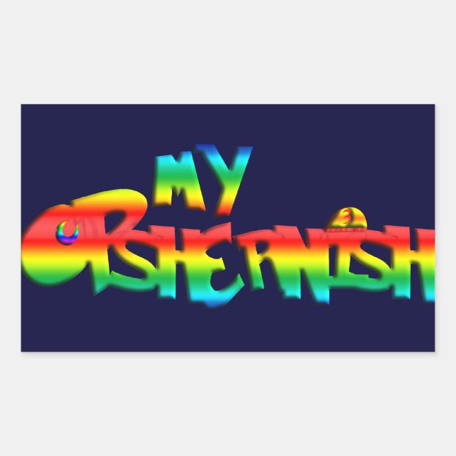 Sticker Rectangulaire Mon Opshernish (Devant)