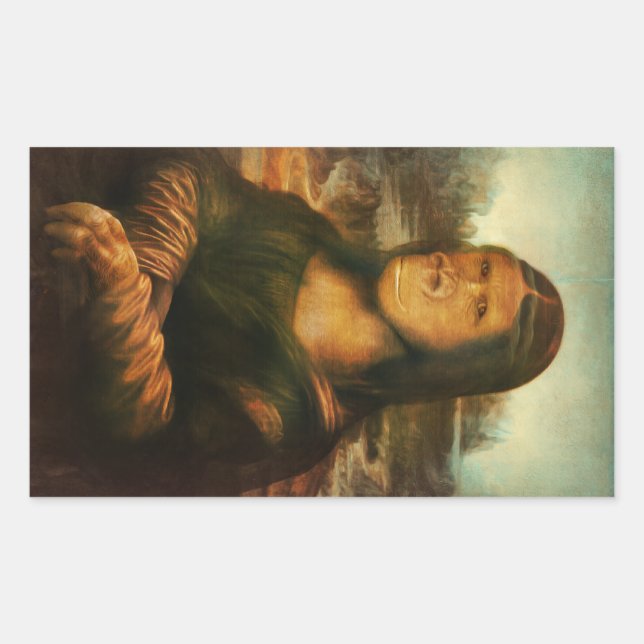 Sticker Rectangulaire Mona Rilla aka Mona Lisa (Devant)