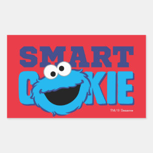 Sticker Rectangulaire Monstre de cookies intelligents