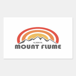Sticker Rectangulaire Mont Flume New Hampshire
