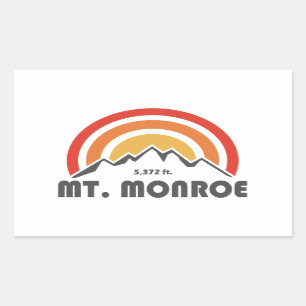 Sticker Rectangulaire Mont Monroe New Hampshire