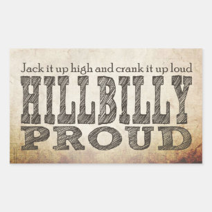 Sticker Rectangulaire Montagnard fier