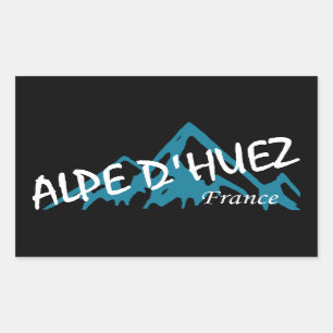 Sticker Rectangulaire Montagnes Alpe d’Huez France