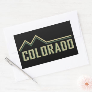 Sticker Rectangulaire Montagnes Rocheuses Colorado