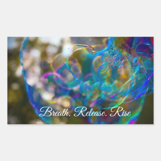 Sticker Rectangulaire Monter comme une bulle (autocollants)