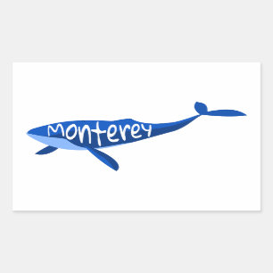 Sticker Rectangulaire Monterey California Whale