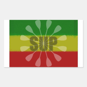 Sticker Rectangulaire Montez La Pagaie, Paddle Twirl