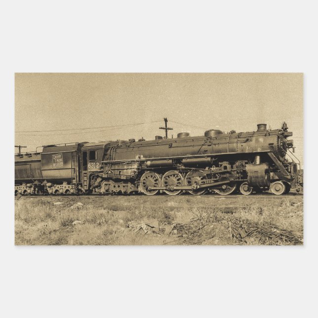 Sticker Rectangulaire Moteur GTW #6312 à Battle Creek, MI 1954 (Devant)