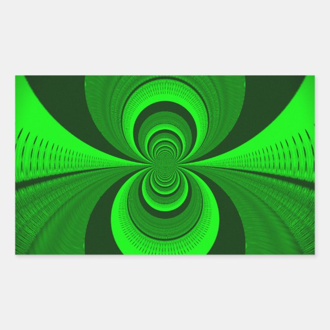 Sticker Rectangulaire Motif de kaléidoscope Super Abstrait (Devant)