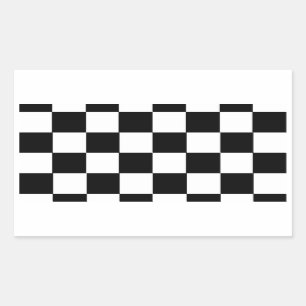 Sticker Rectangulaire Motif vérificateur