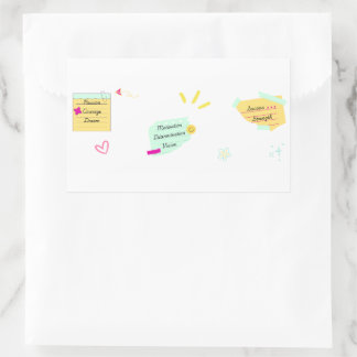 Sticker Rectangulaire Motivation and positive vibes