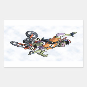 Sticker Rectangulaire Motogross