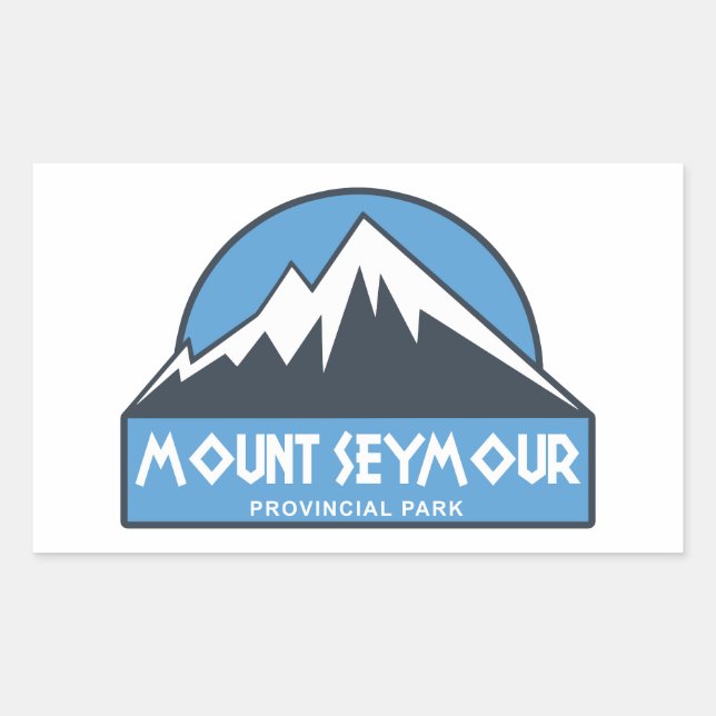 Sticker Rectangulaire Mount Seymour Provincial Park (Devant)
