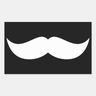 Sticker Rectangulaire Moustache