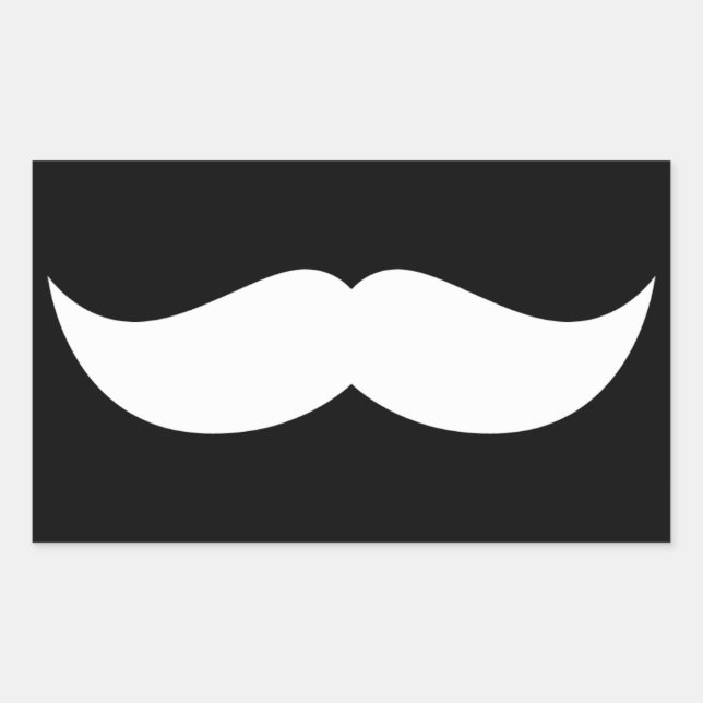 Sticker Rectangulaire Moustache (Devant)