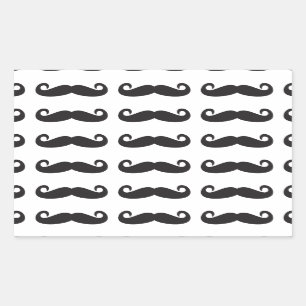 Sticker Rectangulaire Moustache