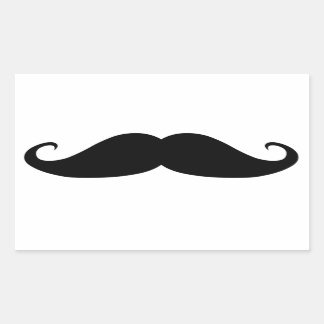 Sticker Rectangulaire Moustache