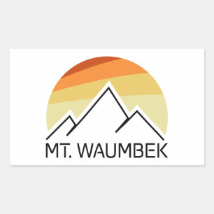 Sticker Rectangulaire Mt. Waumbek New Hampshire Retro