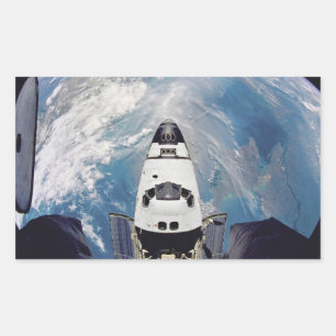 Sticker Rectangulaire Navette spatiale