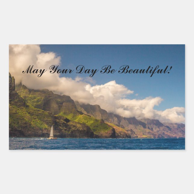 Sticker Rectangulaire Navigation du littoral (Devant)