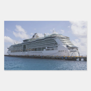 Sticker Rectangulaire Navire de croisière tropicale