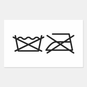 STICKER RECTANGULAIRE NE LAVEZ PAS ! NE REFROIREZ PAS !