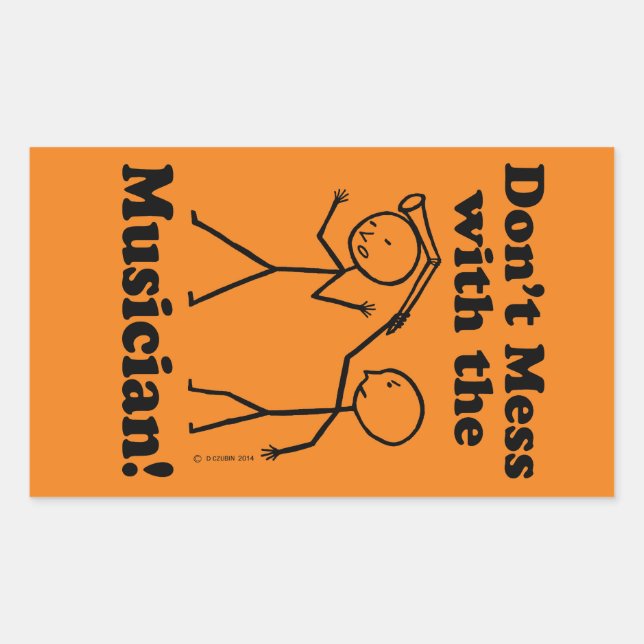 Sticker Rectangulaire Ne manquez pas avec l'autocollant rectangulaire du (Devant)