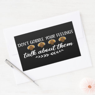 Sticker Rectangulaire Ne pas froisser vos sentiments amusants Puns d'act